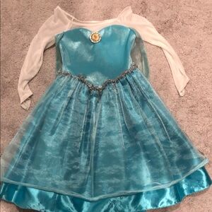 Blue and White Kids Princess Costume